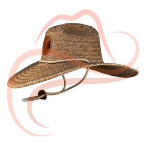 Vista tres cuartos del sombrero Viajero Claro, destacando su diseño robusto y práctico, ideal para largas jornadas al aire libre.
